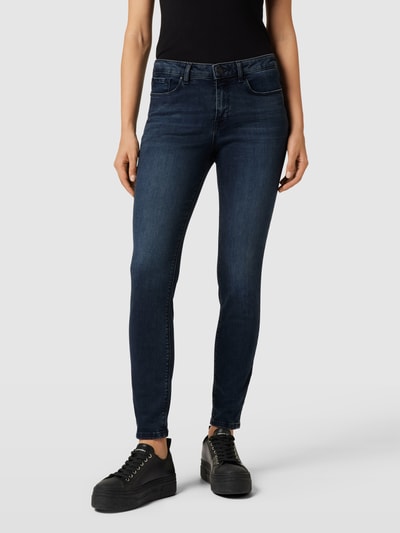OPUS Jeans mit Knopf- und Reißverschluss Modell 'Elma' Dunkelblau 4