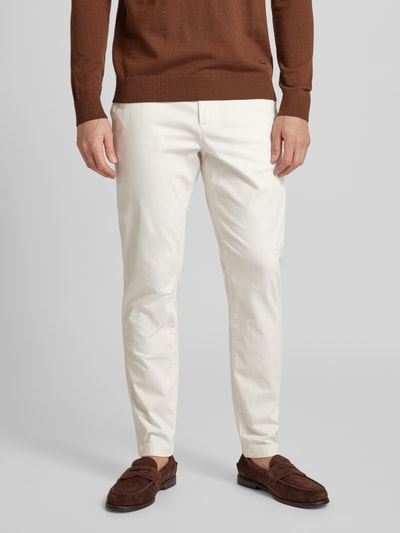 Tommy Hilfiger Slim Fit Chino mit Knopf- und Reißverschluss Modell 'HARLEM' Weiss 4