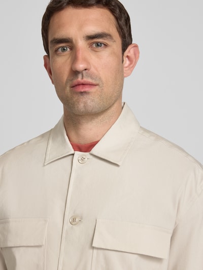 CK Calvin Klein Regular fit overhemdjack met borstzakken Beige - 3