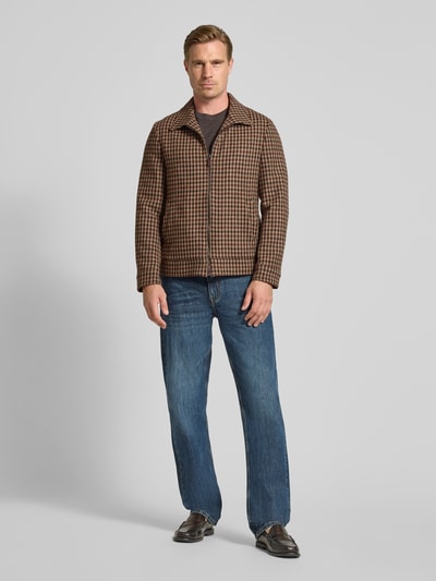 Carl Gross Blouson aus reiner Wolle Modell 'Termino' Taupe 1