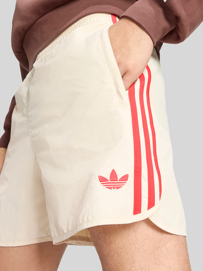 adidas Originals Regular Fit Trainingsshorts mit Logo Stitching Beige 3