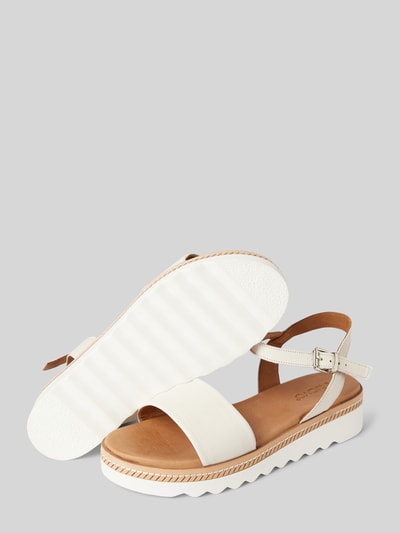 INUOVO Sandalette mit Dornschließe Sand 4