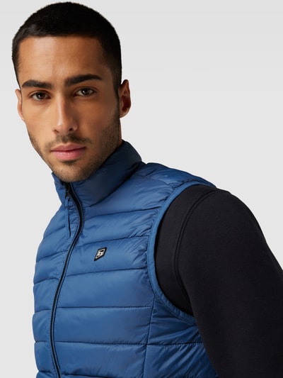 Blend Bodywarmer met labeldetail, model 'Romsey' Koningsblauw - 3