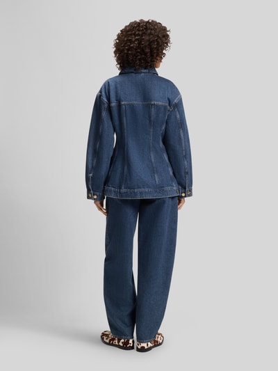 HUGO Slim Fit Jeansjacke aus reiner Baumwolle Modell 'HUGO ICON_3' Marine 5