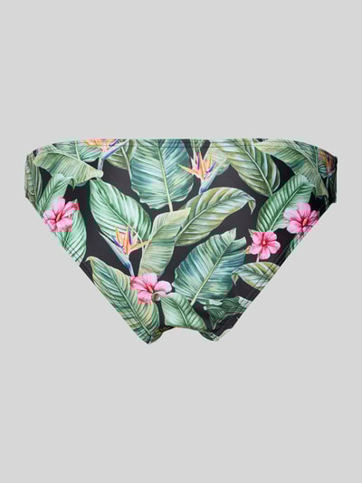 Pieces Bikinibroekje met all-over motief, model 'BAOMI' Zwart - 3