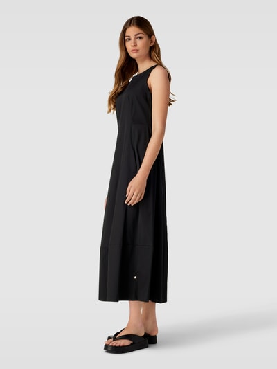 ROBE LÉGÈRE Midikleid mit V-Ausschnitt Schwarz 1