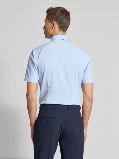Jake*s Slim Fit Kurzarmhemd in kurzärmeligem Design Bleu 5