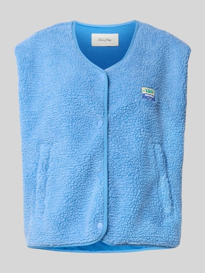 American Vintage Relaxed Fit Weste mit Logo-Patch Modell 'Hoktown' Bleu 2