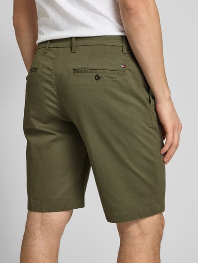 Tommy Hilfiger Regular Fit Shorts mit Strukturmuster Modell 'HARLEM' Khaki 3