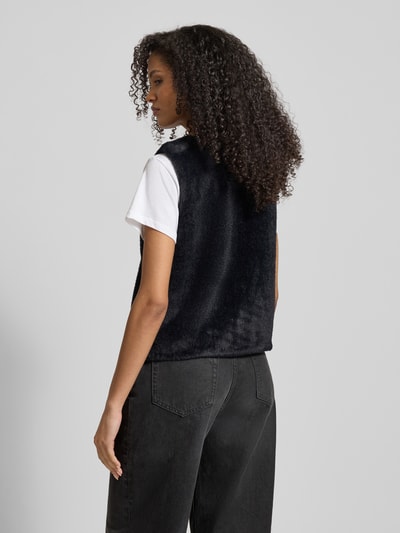 Tom Tailor Regular Fit Weste in Kunstfell-Optik BLACK 5