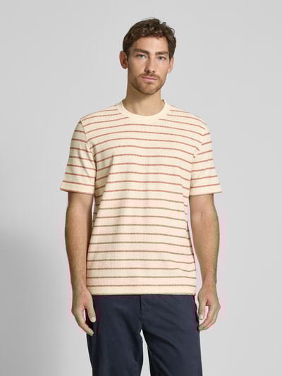 SELECTED HOMME Regular Fit T-Shirt aus Baumwoll-Mix Modell 'DJANGO' Sand 4