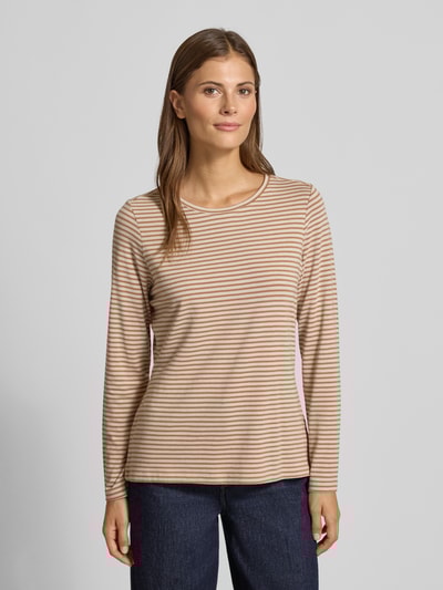 Smith and Soul Bluzka z długim rękawem z dekoltem okrągłym Piaskowy 4