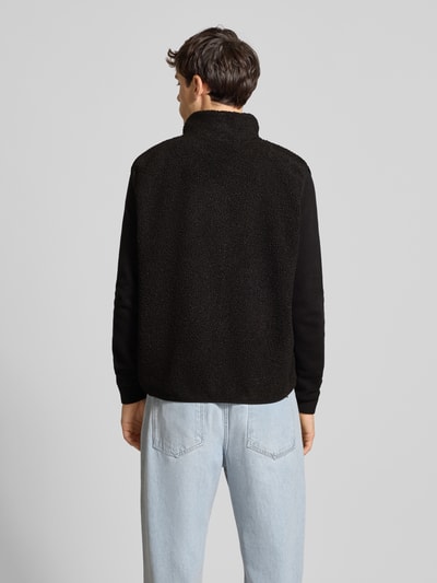 REVIEW Fleecegilet met opstaande kraag en steekzakken Zwart - 5