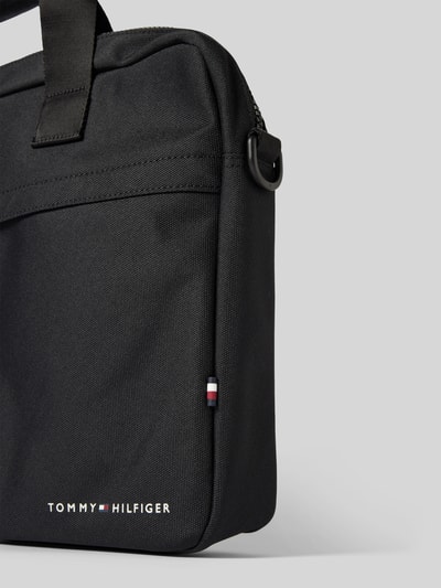 Tommy Hilfiger Laptoptas met labelstitching, model 'ELEMENT' Zwart - 3