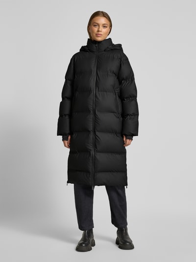 Neo Noir Steppmantel mit Kapuze Modell 'Viviana' Black 4