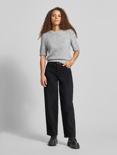 ONLY Regular fit gebreide pullover met wol Model 'STARLA' Lichtgrijs gemêleerd - 1