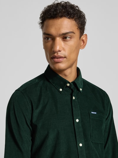 Barbour Tailored Fit Freizeithemd aus reiner Baumwolle Oliv Melange 3