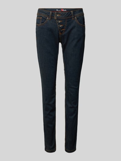 Buena Vista Skinny Fit Jeans im 5-Pocket-Design Modell 'Malibu' Dunkelblau 2