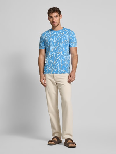 s.Oliver RED LABEL Regular Fit T-Shirt aus reiner Baumwolle Sky 1