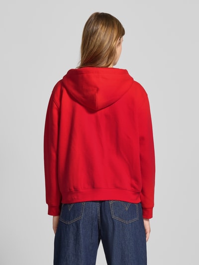 Levi's® Bluza rozpinana z naszywką z logo i kieszenią kangurką Czerwony 5