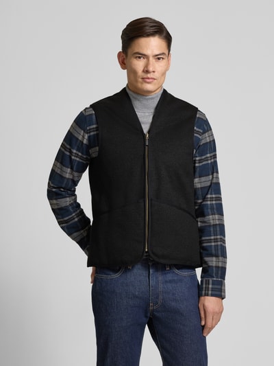 Barbour Regular Fit Weste aus Webpelz Black 4