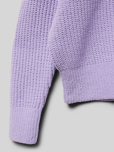 s.Oliver RED LABEL Strickpullover mit Stehkragen Lavender 2