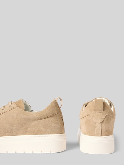Antony Morato Sneakers van echt leer met logo-applicatie, model 'Suede' Beige - 2