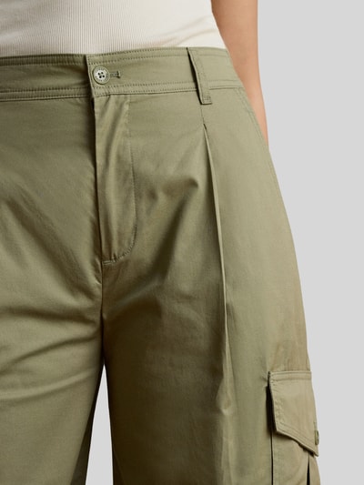 Lauren Ralph Lauren Wide Leg Cargohose aus reiner Baumwolle Khaki 3