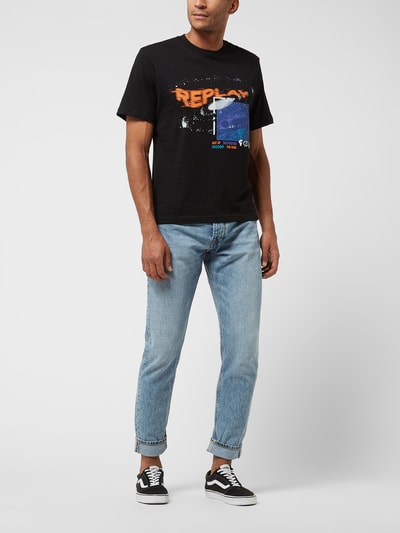 Replay T-shirt met print Zwart - 1