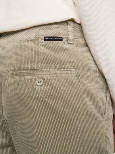 Tom Tailor Denim Regular Waist Cordhose aus reiner Baumwolle Mittelbraun 3