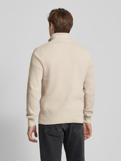 SELECTED HOMME Strickpullover mit gerippten Abschlüssen Modell 'RODNEY' Offwhite 5