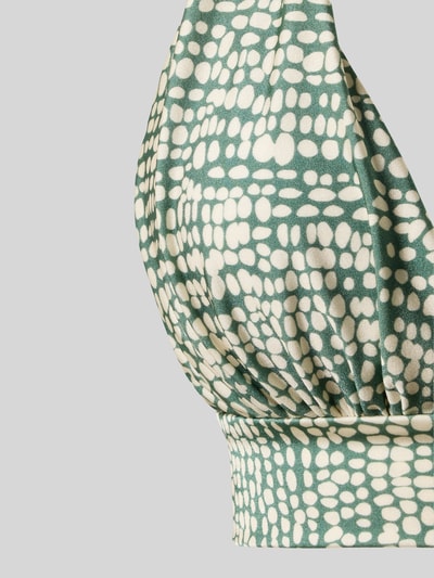 Produktfoto, Bikini-Oberteil in Triangel-Form Modell 'Cascis' von Barts im Allover-Look, Material-Mix mit Stretch-Anteil, körpernahe Passform