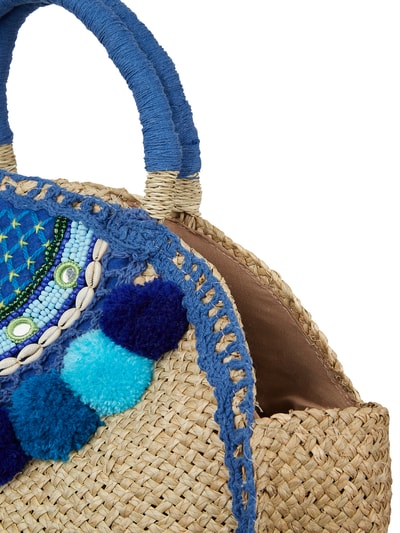 BALI BALI Strandtas met pompongarnering Marineblauw - 3