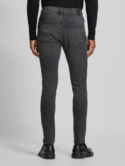 Mango Super Skinny Fit Jeans im 5-Pocket-Design Modell 'Jude' Anthrazit 5