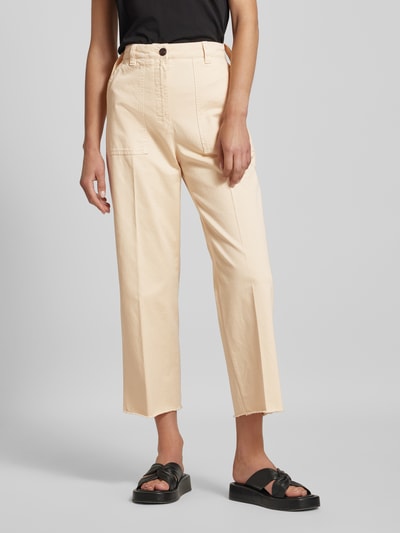 JOOP! Straight Leg Hose mit Bügelfalten Modell 'Milla' Sand 4