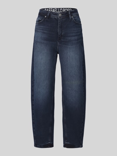 Raffaello Rossi Barrel Jeans aus Baumwoll-Mix Modell 'HANNI 7/8' Dunkelblau 2