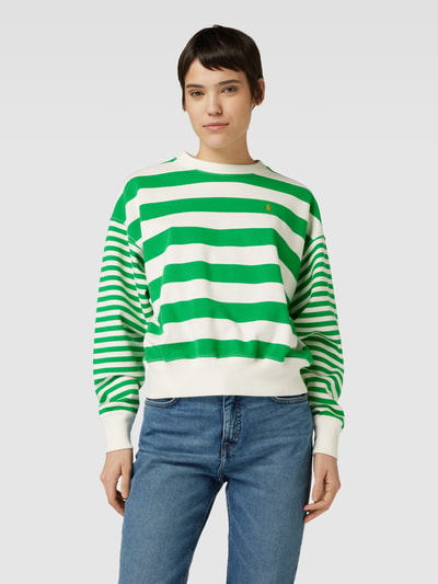 Polo Ralph Lauren Sweatshirt mit Streifenmuster Gruen 4