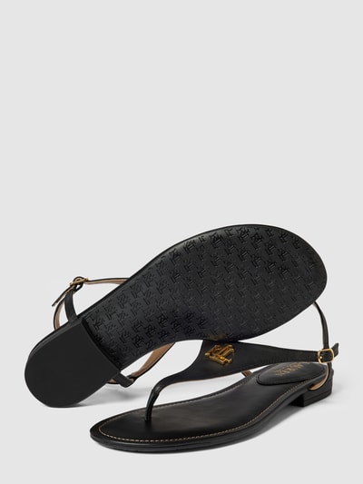 Lauren Ralph Lauren Sandalen mit Label-Applikation Modell 'ELLINGTON' Black 4