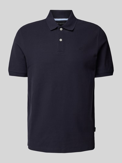 bugatti Poloshirt in unifarbenem Design Marine 2