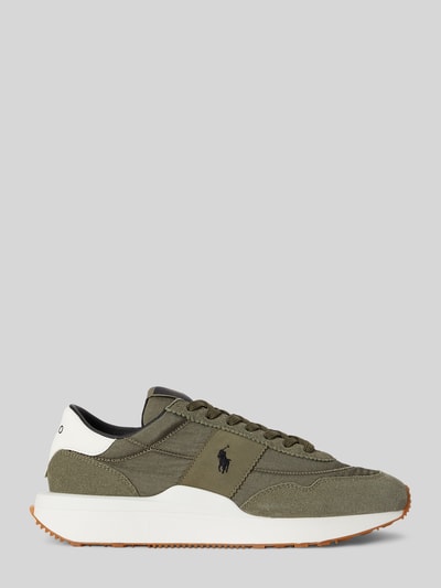 Polo Ralph Lauren Sneaker Low aus Rindsnappa mit Logo-Details Oliv 2