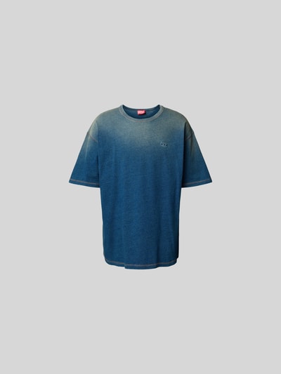 Diesel T-Shirt mit Label-Stitching Hellblau 2