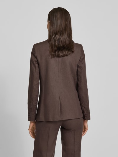 Mango Blazer mit Reverskragen Modell 'TEMPOLI' Dunkelbraun 5