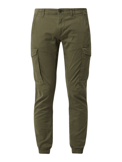 Jack & Jones Cargohose aus Baumwolle mit Teilungsnähten Oliv 2