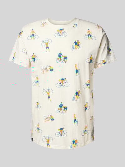 Dedicated T-Shirt mit Rundhalsausschnitt Modell 'BIKE PEOPLE' Offwhite 2