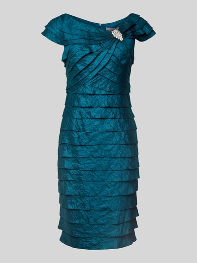 Christian Berg Cocktail Sukienka koktajlowa mini z mieszanki wiskozy z ozdobną aplikacją Butelkowy zielony 2