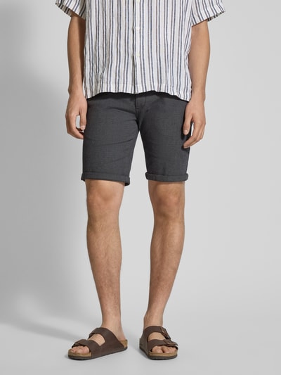 Redefined Rebel Regular Fit Bermudas mit Gesäßtaschen Modell 'NEBRASKA' Anthrazit Melange 4