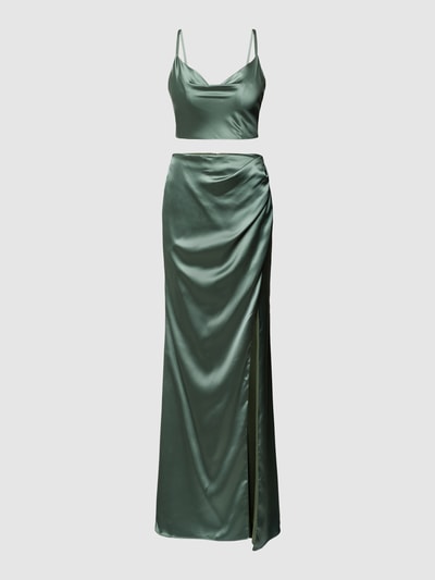 Luxuar Abendkleid mit Cut Out Gruen 2