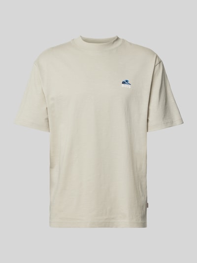 BOSS Orange Oversized T-shirt met motiefprint, model 'numbers' Zand - 2