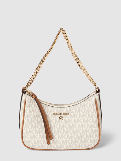 MICHAEL Michael Kors Pochette mit Allover-Logo-Muster Modell 'JET SET CHARM' Offwhite 2