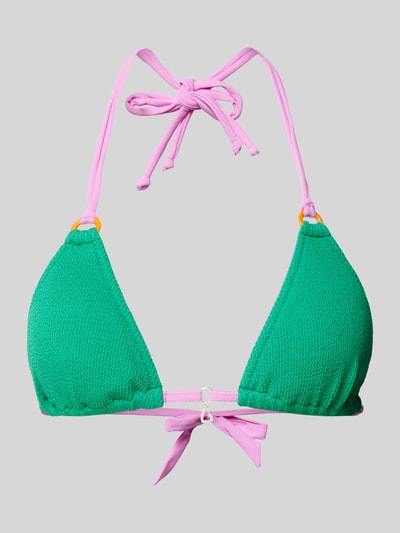 Banana Moon Top bikini w stylu Colour Blocking Zielony 1